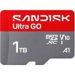SanDisk Ultra GO microSDXC 1TB UHS-I Speicherkarte V10 A1 190 MB/s Lesen