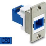 Delock Panel Mount SC Simplex Buchse zu mit Laserschutzklappe innen (91106)