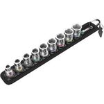 Wera Außen-Sechskant Steckschlüsseleinsatz-Set 10teilig 3/8" (10 mm) Belt B 1 Zyklop 05003970001 (05003970001)
