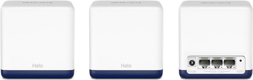 Mercusys Halo H50G Mesh-WLAN-System (3-Pack) Dual-Band Wi-Fi 5 AC1900 Weiß