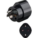Goobay Netzadapter, Schwarz - Schutzkontaktbuchse (Typ F, CEE 7/4) > US/Japan-Stecker (Typ B, NEMA 5-15, 3-polig) (45354)