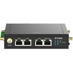 D-Link DWM-530-T 4G LTE M2M VPN Wi-Fi Router DIN-Schiene N300 Schwarz
