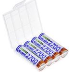 Panasonic HR-3U + Akkubox Mignon (AA)-Akku NiMH 2700 mAh 1.2 V 4 St. (139218)