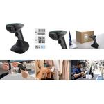 Safescan 350-BT Barcode-Scanner 1D/2D kabellos Bluetooth 5.0 IP54 schwarz/grau