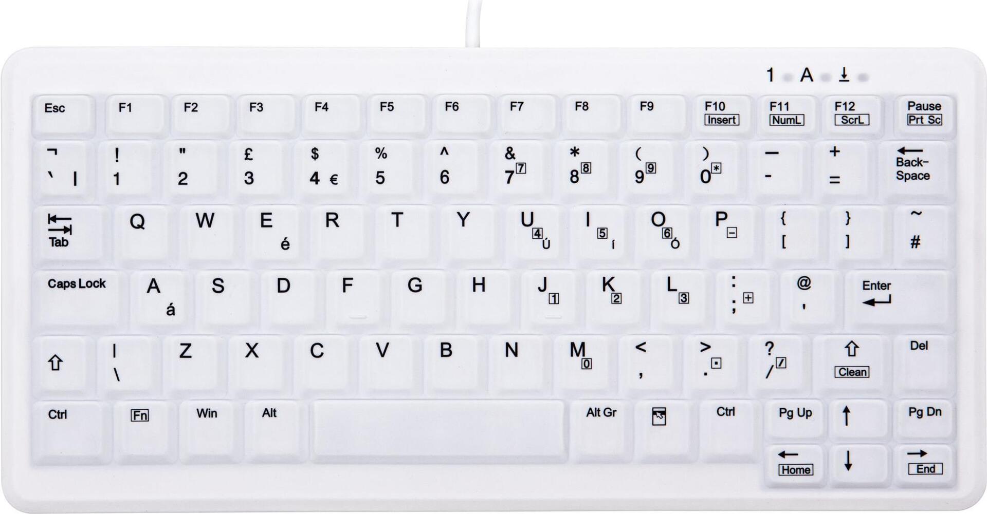 CHERRY AK-C4110 Tastatur USB QWERTY UK Englisch Weiß (AK-C4110F-U1-W/UK)