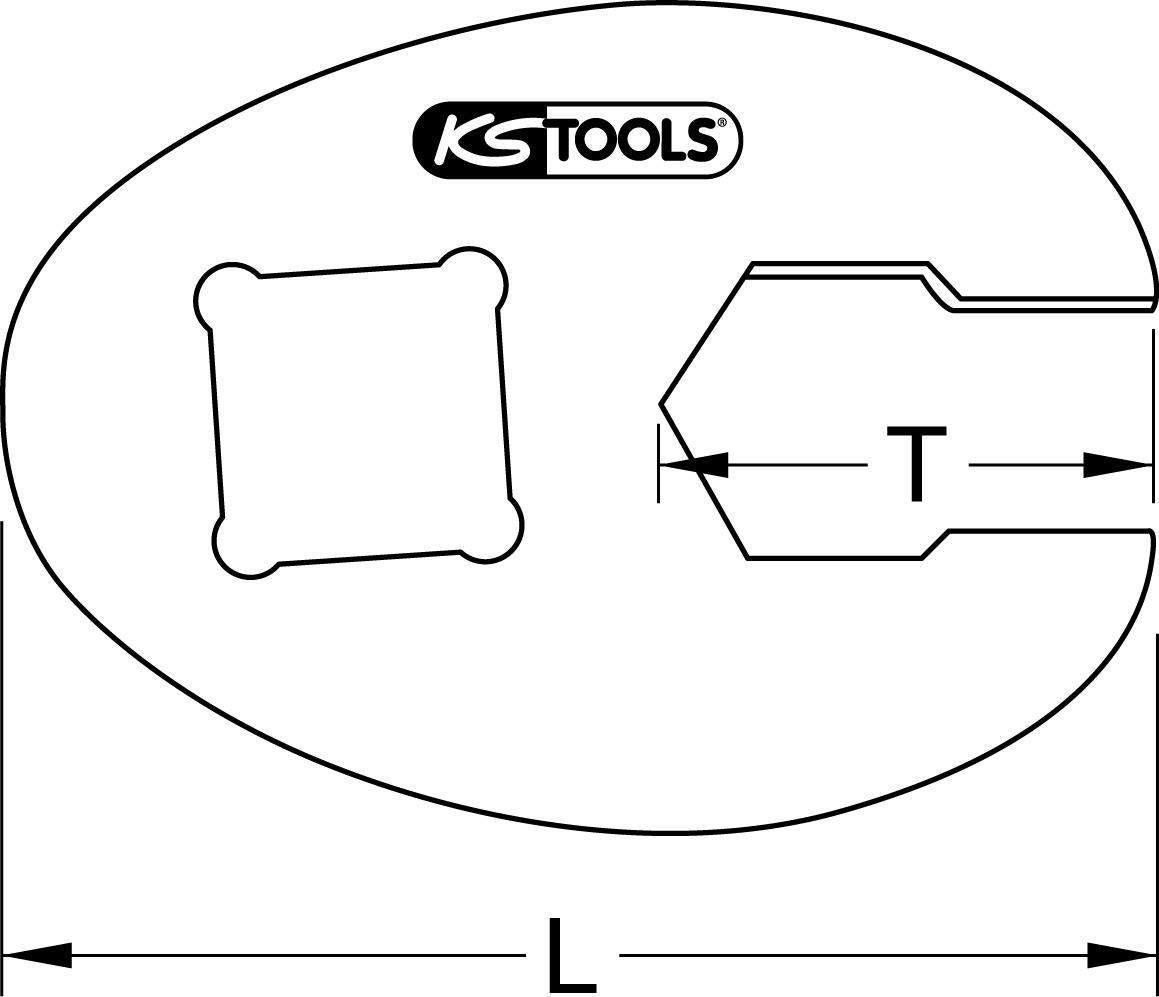 KS TOOLS 3/8" Sechskant-Einsteck-Maulschlüssel, 15mm (913.3815)