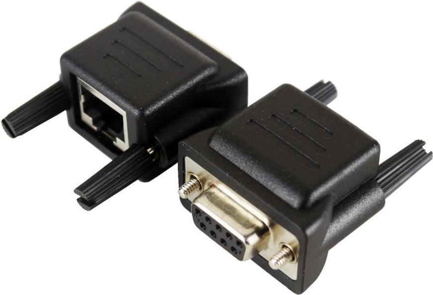 EXSYS EX-47960 Kabeladapter RS-232 RJ-45 Schwarz (EX-47960)