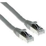 ACT Grey 0.25 meter LSZH SFTP CAT6A patch cable snagless with RJ45 connectors CAT6A S/FTP LSZH SNG GY 0.25M (FB7052)