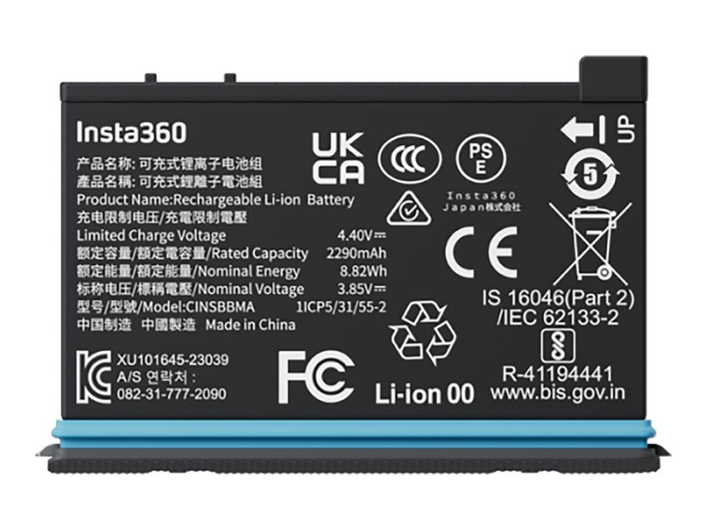 Insta360 CINSBBMA Akku 2290 mAh 3.85 V Schwarz