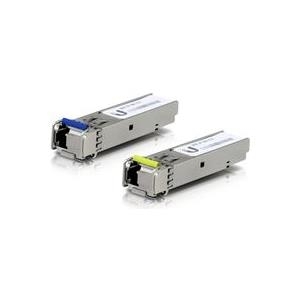 Ubiquiti Networks UF-SM-1G-S-20. Datenübertragungsrate (Maximum): 1250 Mbit/s, Schnittstelle: SFP, Optischer Kabelverbinder: LC. Wellenlänge: 1550 nm, Kabeltyp: Einzelmodus, Produktfarbe: Aluminium, Blau, Gelb. Anzahl enthaltener Produkte: 20 Stück(e) (UF-SM-1G-S-20)