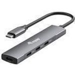 Equip USB-Hub 4-Port 3.2/C->4x3.0 ohne Netzteil grau (128963)