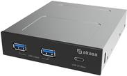 Akasa USB 20Gbps Type-C Panel with Dual 5Gbps Type-A Ports (AK-ICR-36)