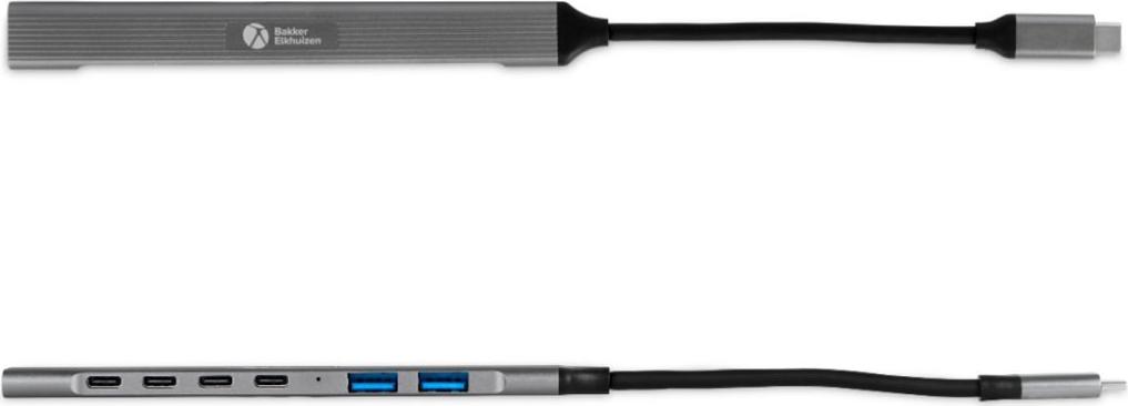 Bakker Elkhuizen USB-C Hub 7-in-1 3A+4C retail - Hub (BNECHUB3A4C)