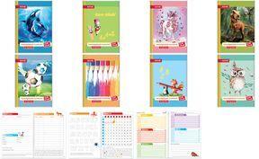 ROTH Hausaufgabenheft Orcas Klipp & Klar liniert DIN A5 ohne Rand, 96 Blatt (89488)