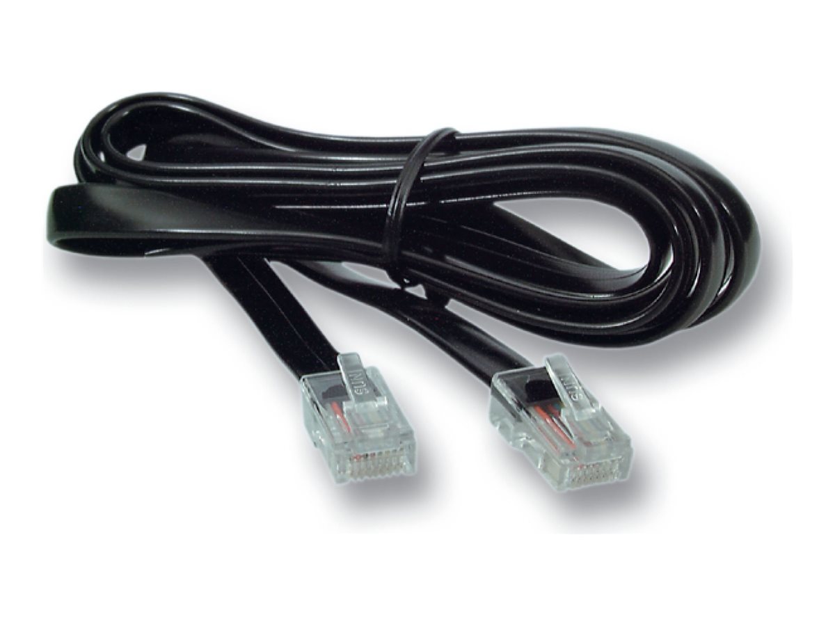 EFB-Elektronik Modularkabel RJ12 (6/6) - RJ45 (8/8) 15 m Schwarz