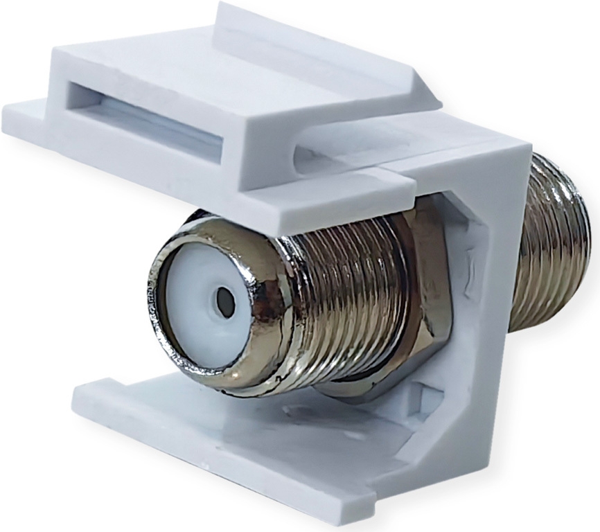 VALUE ROLINE Keystone-Kupplung F-Typ Kunststoff Nickelplatte (25.99.8214)