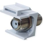 VALUE ROLINE Keystone-Kupplung F-Typ Kunststoff Nickelplatte (25.99.8214)