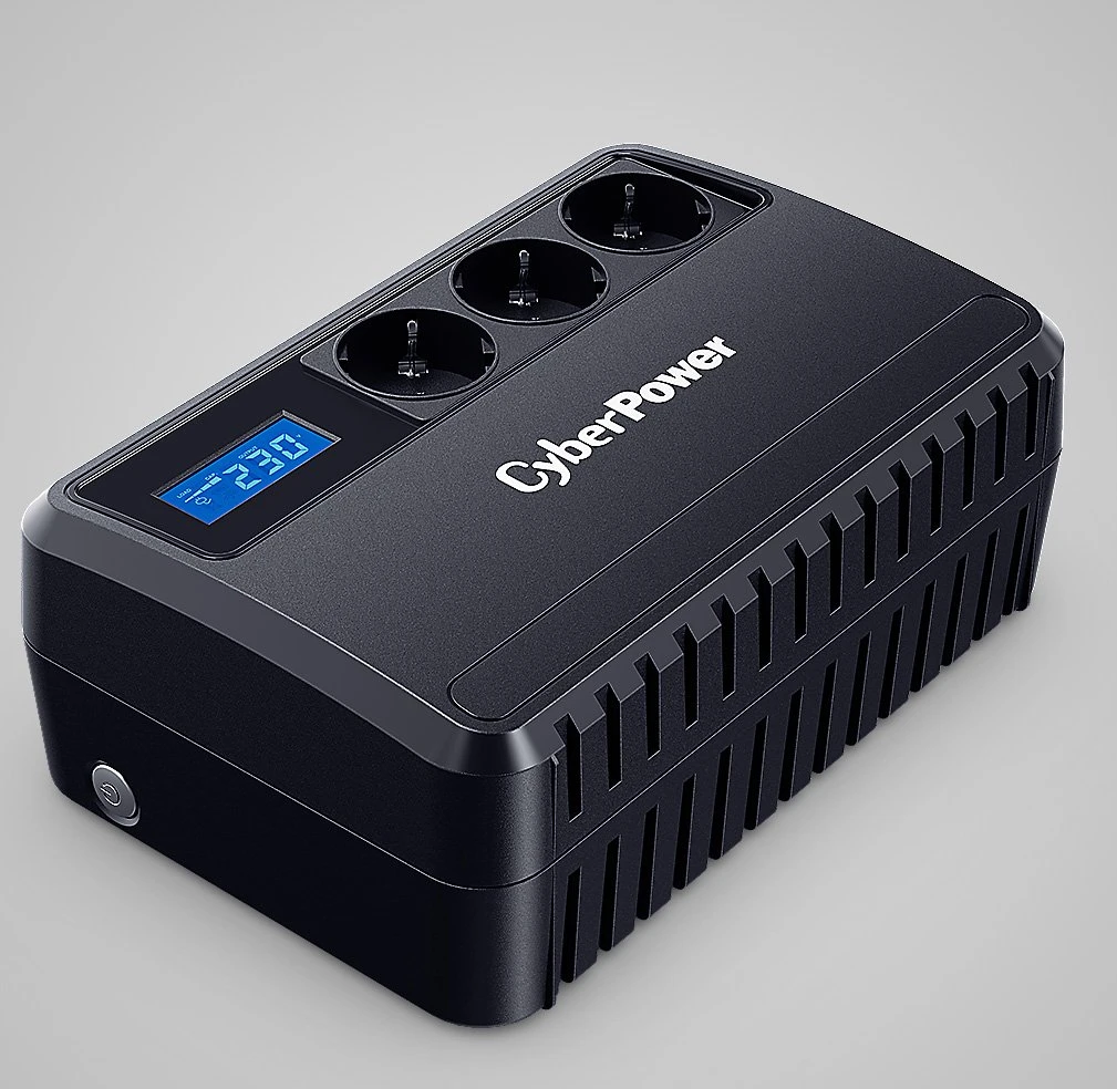 CyberPower BU650EU Line-Interactive USV 650VA/360W LCD, AVR, USB, Ausgang (3) Schuko (BU650EULCD)