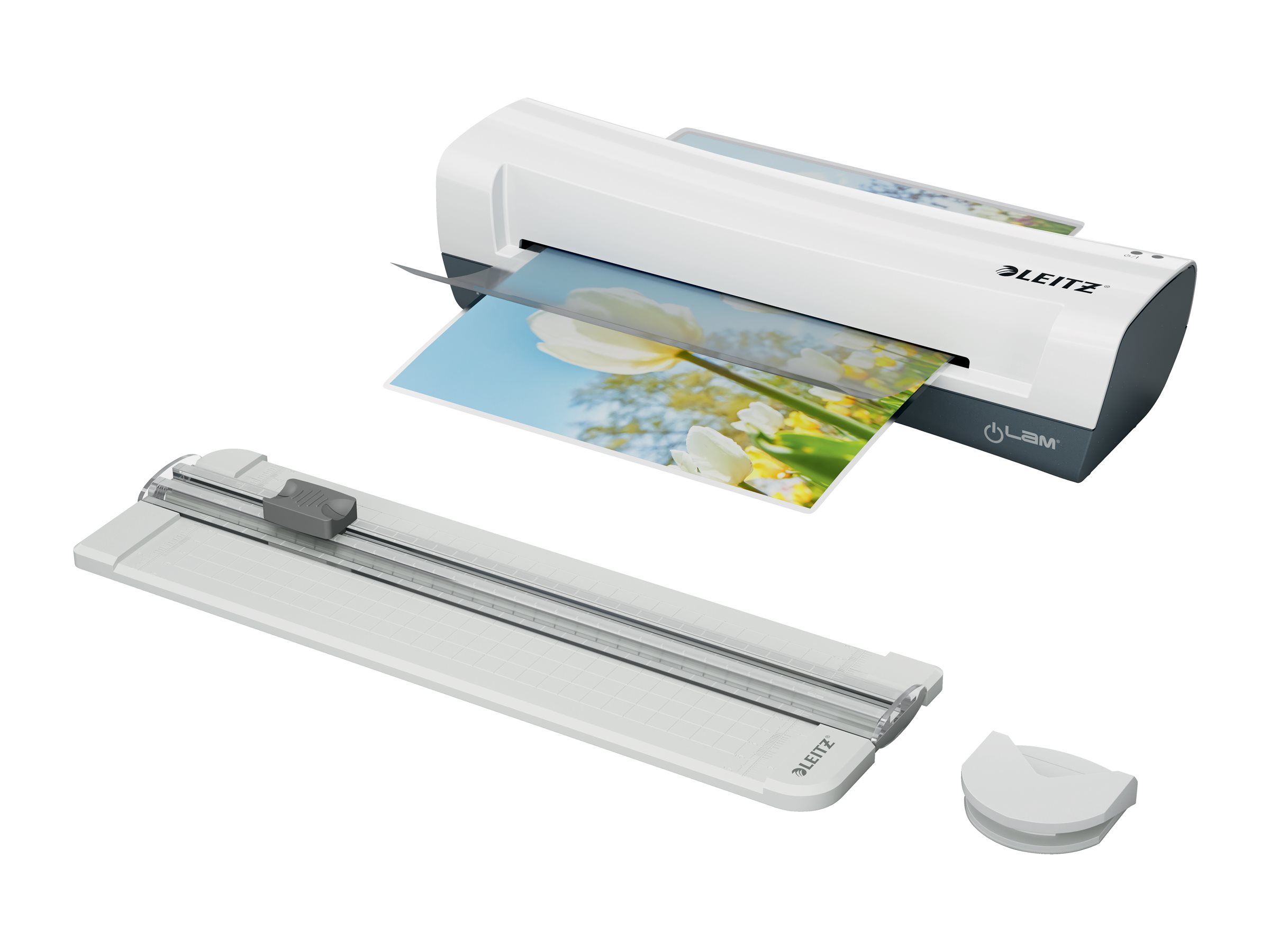 Leitz iLAM Home A4 Heißlaminierer 24 cm Grau, Weiß