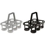 keeeper Flaschenträger "paco", 6-fach, graphite mit Tragegriff, zur Aufbewahrung und Transport von bis zu - 1 Stück (1018482600000)