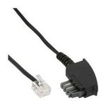 InLine 18810B 10m Schwarz Telefonkabel (18810B)