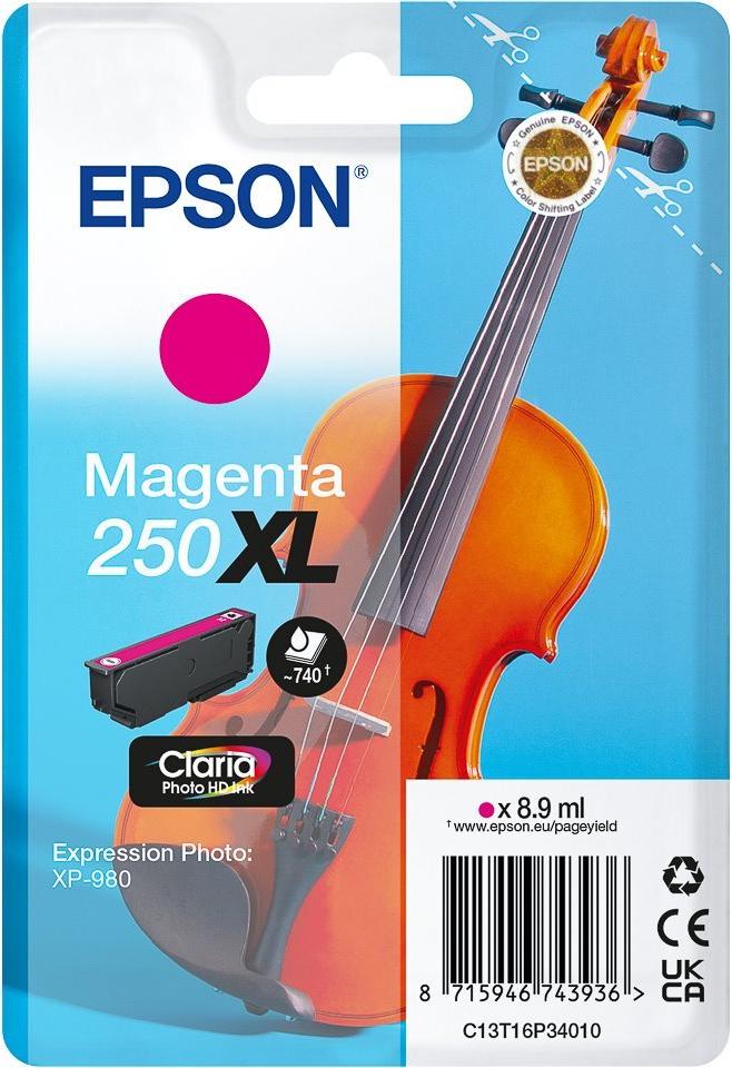 C13T16P34010 EPSON 250XL XP Tinte magenta 740Seiten (C13T16P34010)