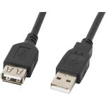 Lanberg CA-USBE-10CC-0030-BK USB Kabel 3 m USB 2.0 USB A Schwarz (CA-USBE-10CC-0030-BK)