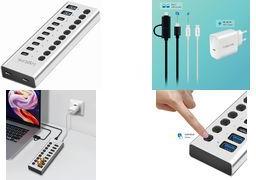 LogiLink UA0448 USB-Hub 8 + 2 Port USB-A, USB-C® USB 3.2 Gen1 5 GBit/s Aluminium UA0448 (UA0448)