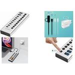 LogiLink UA0448 USB-Hub 8 + 2 Port USB-A, USB-C® USB 3.2 Gen1 5 GBit/s Aluminium UA0448 (UA0448)