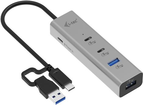 i-tec Universal Charging Metal HUB 2x USB-C+ USB-A Port PD 85W (CAHUBMETAL2A2CPD)