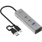 i-tec Universal Charging Metal HUB 2x USB-C+ USB-A Port PD 85W (CAHUBMETAL2A2CPD)