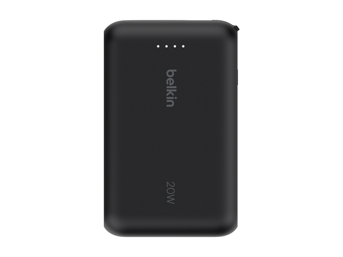 Belkin BoostCharge Powerbank mit integriertem USB-C-Kabel 10000 mAh 20 W Schwarz