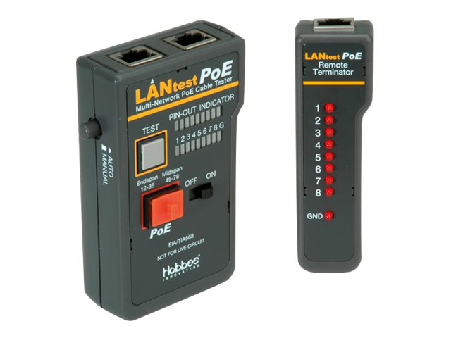 Hobbes LANtest PoE 13.01.3371 PoE-Tester Schwarz