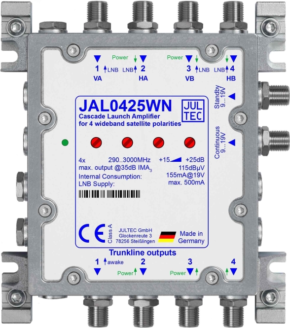 Jultec Sat-JAL0425WNKaskadenstartverstärker inkl. Netzteil (JAL0425WN)