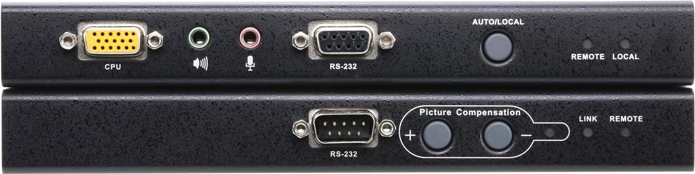 ATEN CE750A KVM-Extender VGA USB Audio RS-232 Schwarz