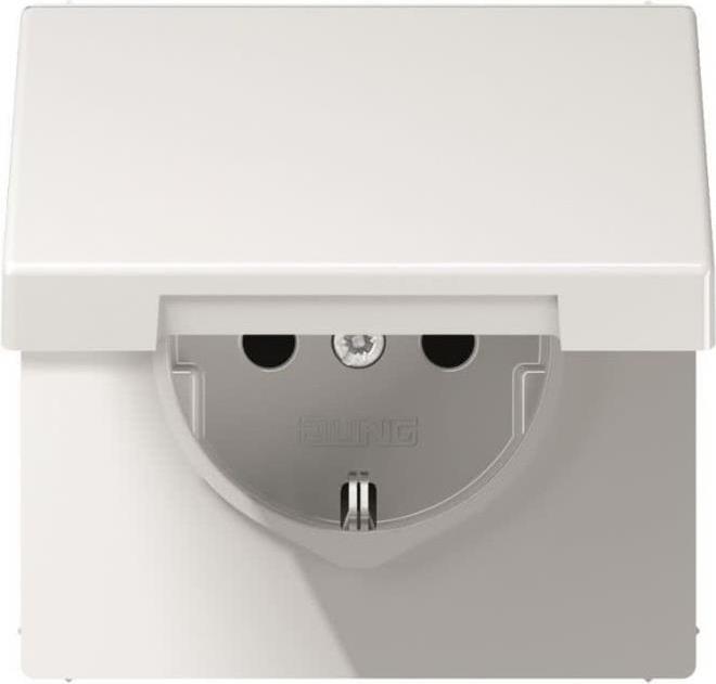 Jung Einsatz Schutzkontakt-Steckdose LS 990, LS design, LS plus Alpinweiß LS 520 KL WW (LS 520 KL WW)