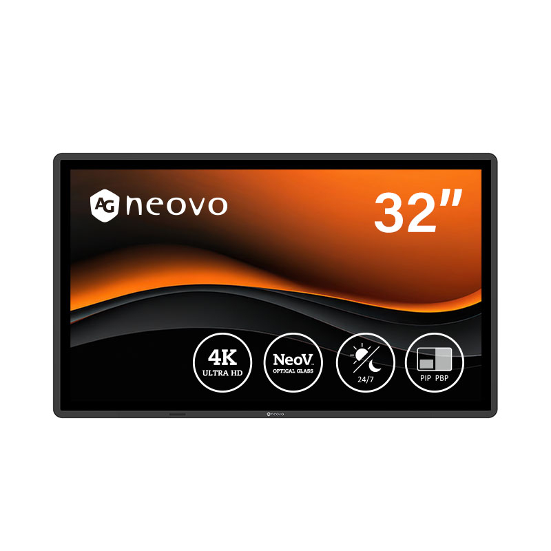AG Neovo QX3202 32" 4K UHD Monitor HDMI DisplayPort Schwarz