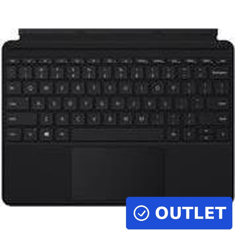 Microsoft Surface Go Type Cover QWERTZ Tastatur mit Trackpad hinterleuchtet Schwarz DE (KCN-00027) (geöffnet)
