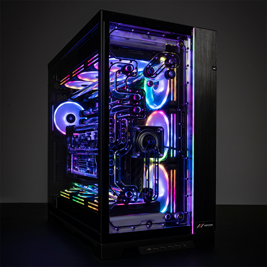 Stealkey Customs Crosscool II Distroplate für Lian Li O11 Dynamic EVO XL D-RGB Schwarz, Transparent
