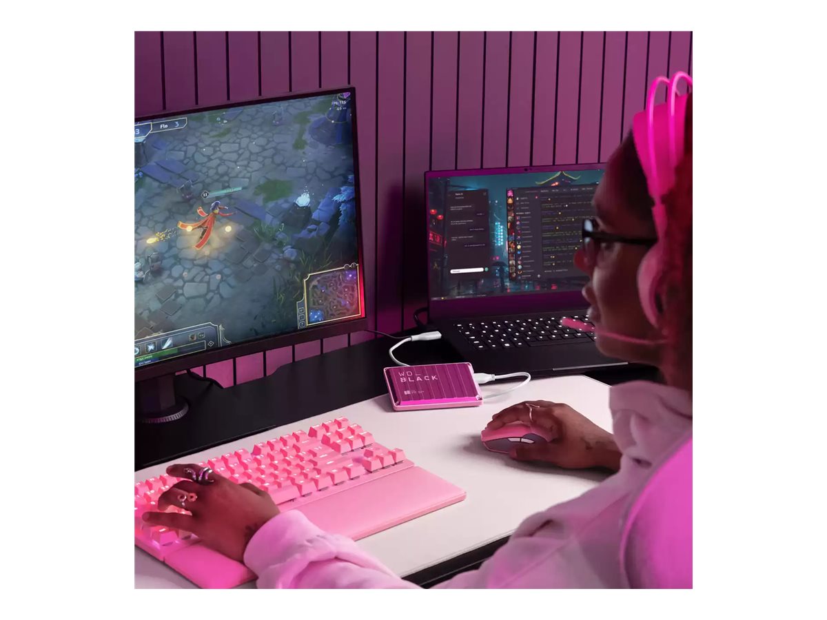 WD WD_BLACK P10 Game Drive WDBA2W0020BPK 2 TB 2.5" USB 3.2 Gen 1 Pink