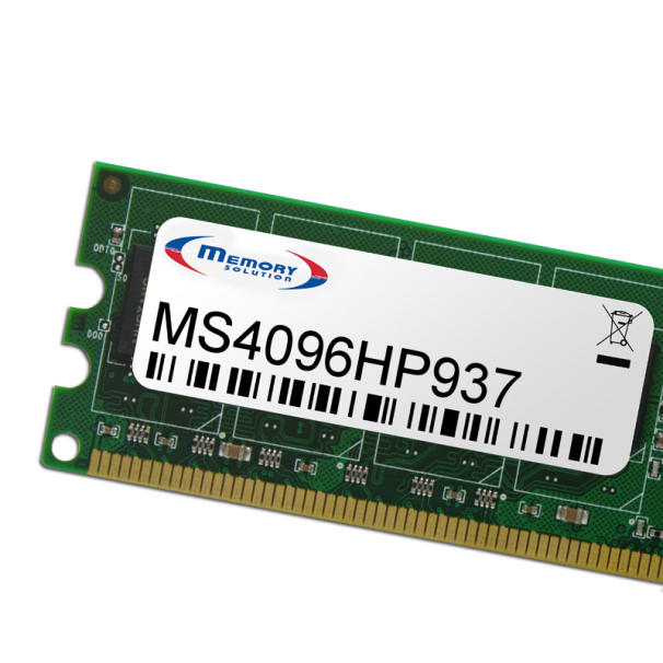 MemorySolution MS4096HP937 4 GB RAM Speichermodul Gold