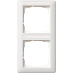 GIRA Rahmen 2-fach m.Schriftfeld 110227 Standard 55 senkrecht reinweiss 110227 (110227)