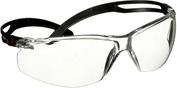3M SecureFit Schutzbrille, Transparent, Polycarbonat (PC), Kratzfest (SF501ASP-BLK)