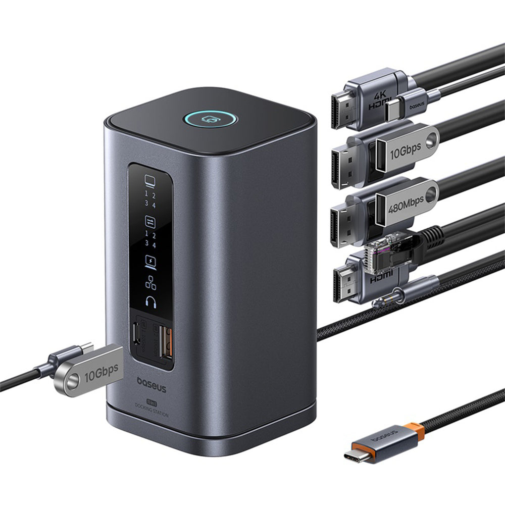 Baseus Spacemate 11-in-1 Dockingstation Grau