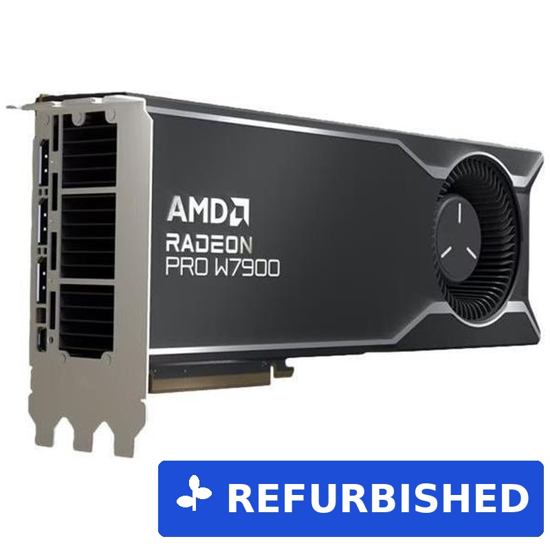 AMD Radeon Pro W7900 Grafikkarte 48 GB GDDR6 PCIe 4.0 x16 3x DisplayPort (100-300000074) (geöffnet)