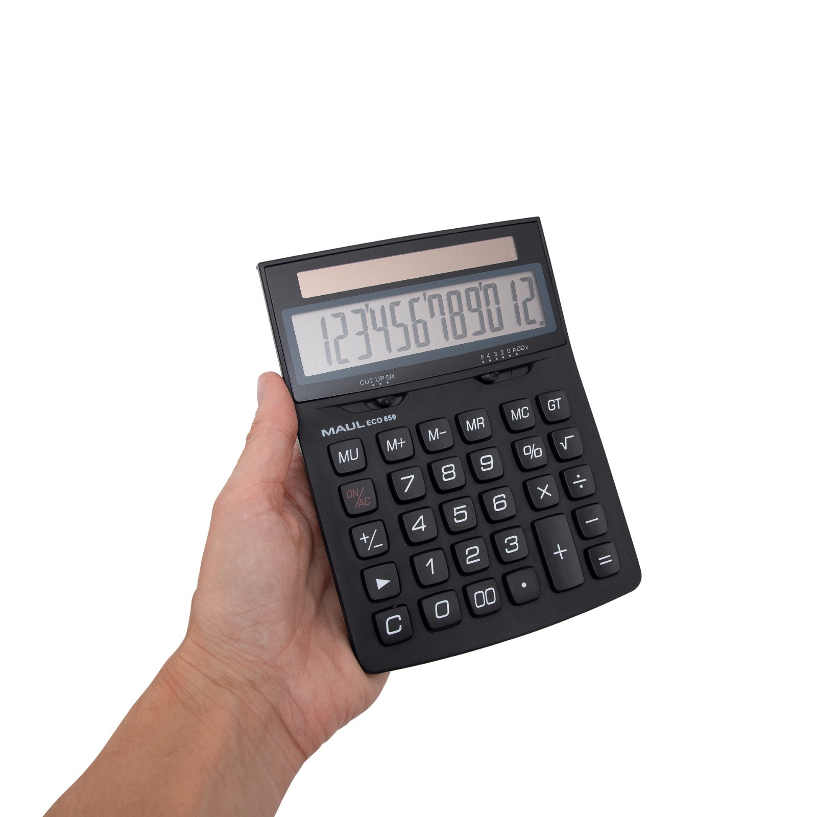 Maul ECO 850 Taschenrechner 12-stellig LCD Solar Schwarz