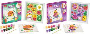 Maped Creativ Malset "Malen nach Zahlen" KAWAI FOOD SWEET die beiden Food-Motive können anhand einer Zahlenlegende mit - 1 Stück (907088)