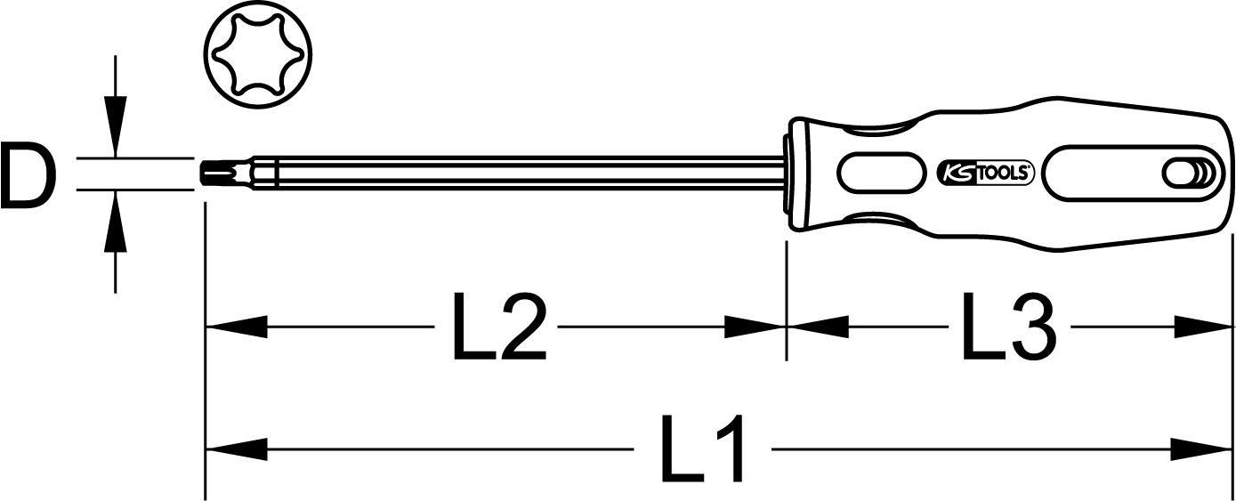 KS TOOLS Werkzeuge-Maschinen GmbH BERYLLIUMplus Schraubendreher TORX T9 (962.0934)