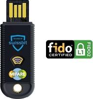 Swissbit iShield Key 1.1 FIDO2 MIFARE USB-A / Box (PK2000IA0000E-1002-1AB-SB)
