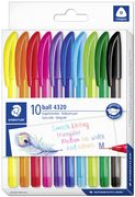 Staedtler Ball 4320 Mehrfarbig Clip-on-Einziehkugelschreiber Medium 10 Stück(e) (4320 MC10)